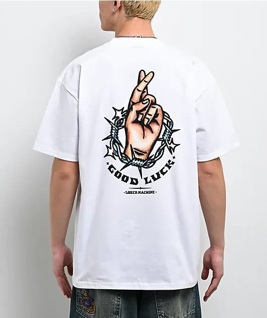 Loser Machine Steadfast White T-Shirt — image 1 of 1