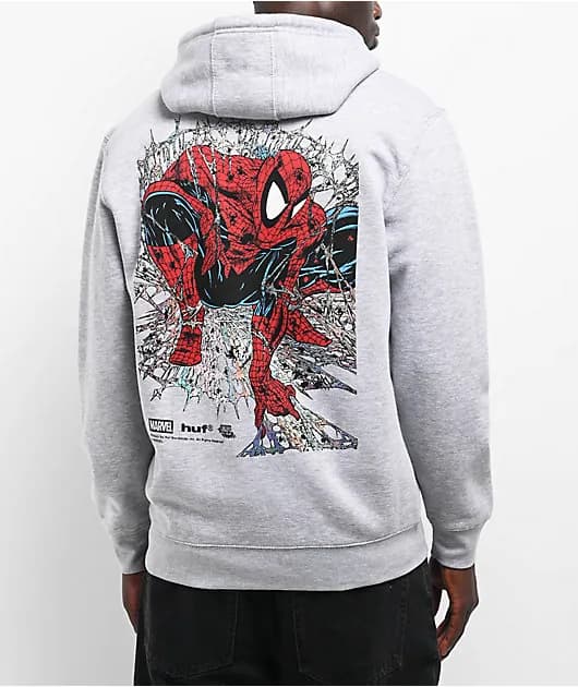 Man Arachknight Grey Zip Hoodie — image 1 of 1