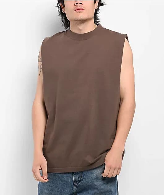 Max Heavyweight Mocha Tank Top — image 1 of 1