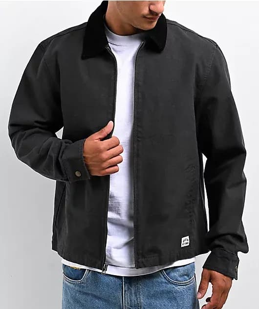 Mechanic Garage Black Wash Work Jacket — image 1 of 1