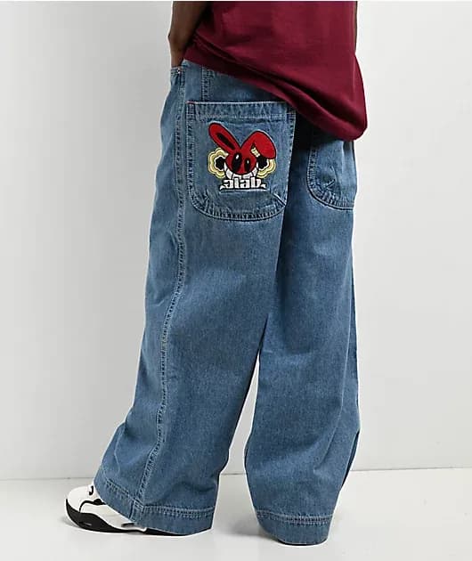 Mega Rave Pixel Jeans — image 1 of 1