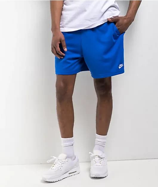 Mesh Flow Blue Shorts — image 1 of 1