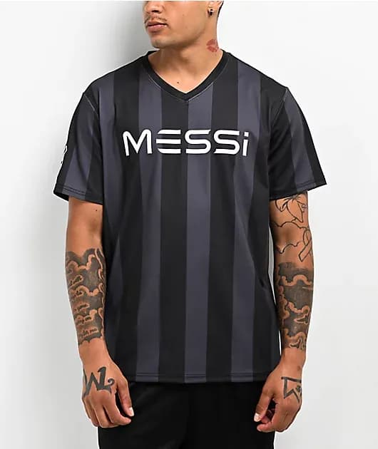 Messi Black Soccer T-Shirt — image 1 of 1
