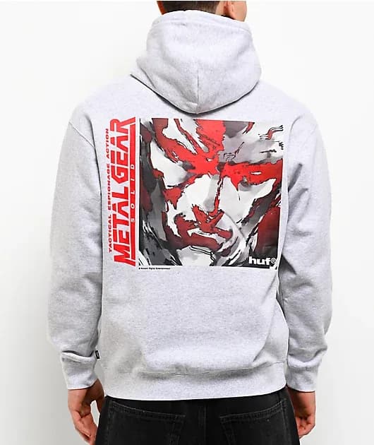 Metal Gear Solid 1 Heather Grey Hoodie — image 1 of 1