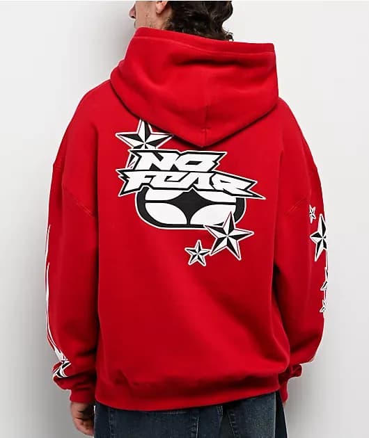 No Fear Star Red Hoodie — image 1 of 1