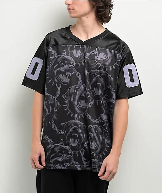 NoHours Dawg Days Black Football Jersey — image 1 of 1