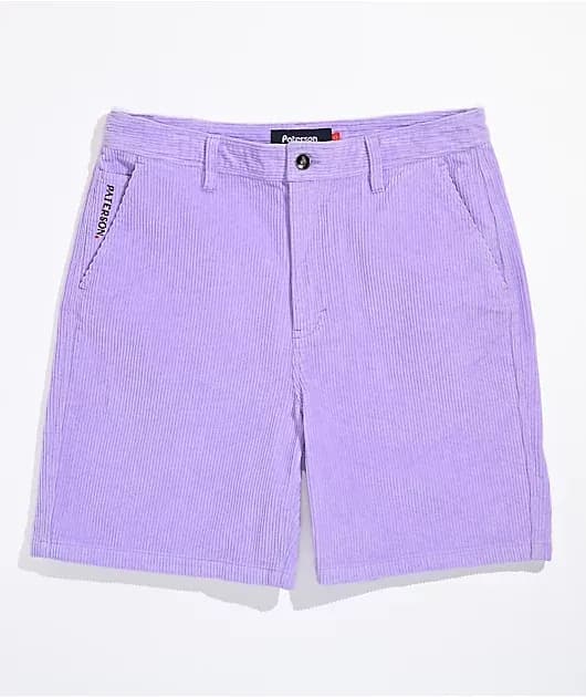 Paterson Lavender Corduroy Shorts — image 1 of 1