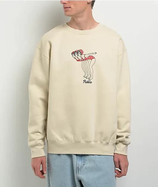 Public Dipper Natural Crewneck Sweatshirt — image 1 of 1