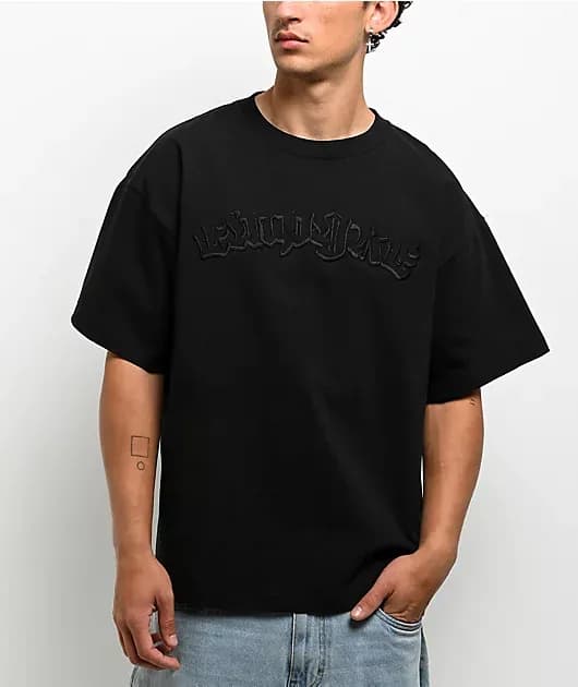 Punk Black Boxy T-Shirt — image 1 of 1