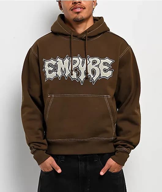 Resistance Brown Crop Hoodie — image 1 of 1