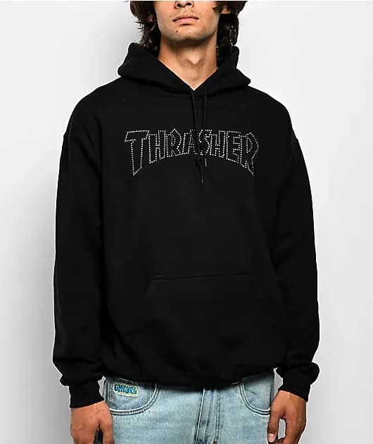 Rhinestone Black Hoodie — image 1 of 1