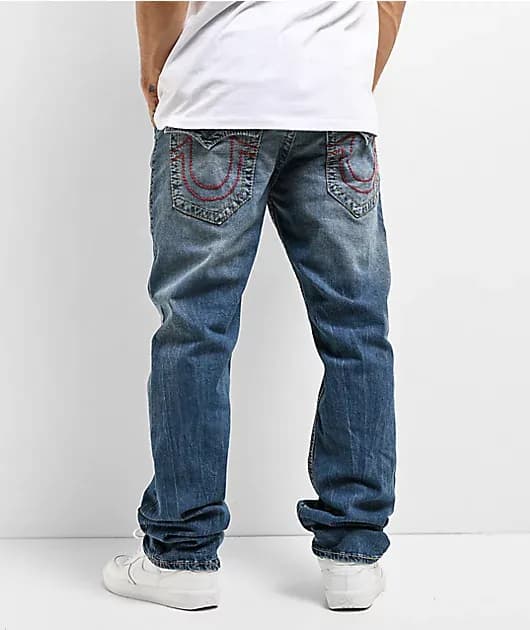 Ricky Big T Flap Straight Bond St Medium Wash Jeans — image 1 of 1