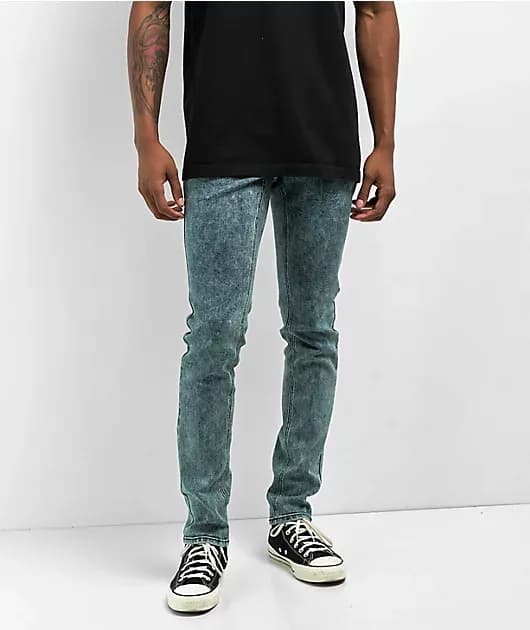 Rogue Blue Acid Wash Skinny Jeans — image 1 of 1