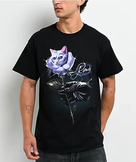 Rose Black T-Shirt — image 1 of 1