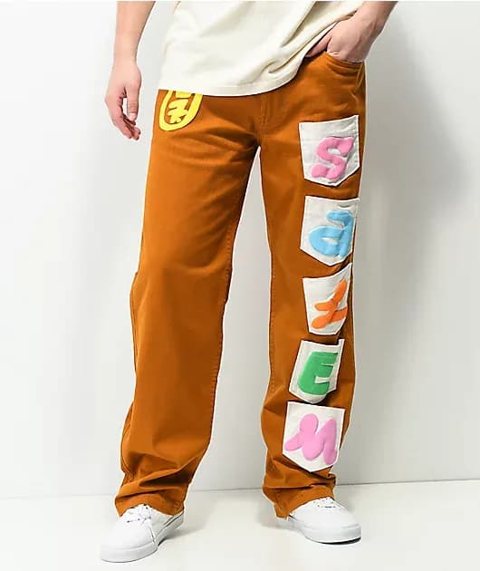 Salem7 Brown Pocket Pants — image 1 of 1