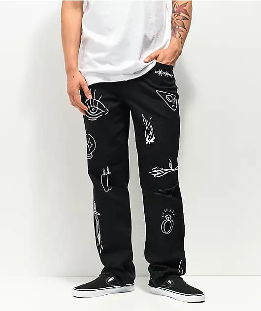 Salem7 Occult Black Denim Jeans — image 1 of 1