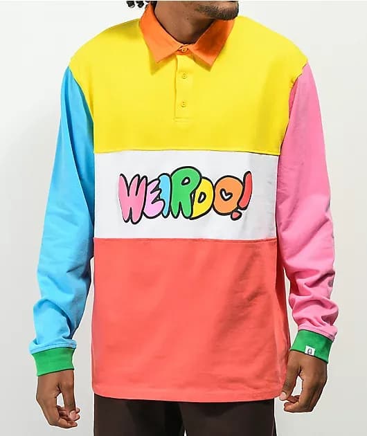 Salem7 Weirdo Colorblock Rugby Shirt — image 1 of 1