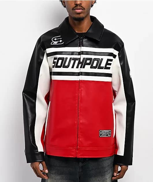 Satin Black, White Red Jacket — image 1 of 1