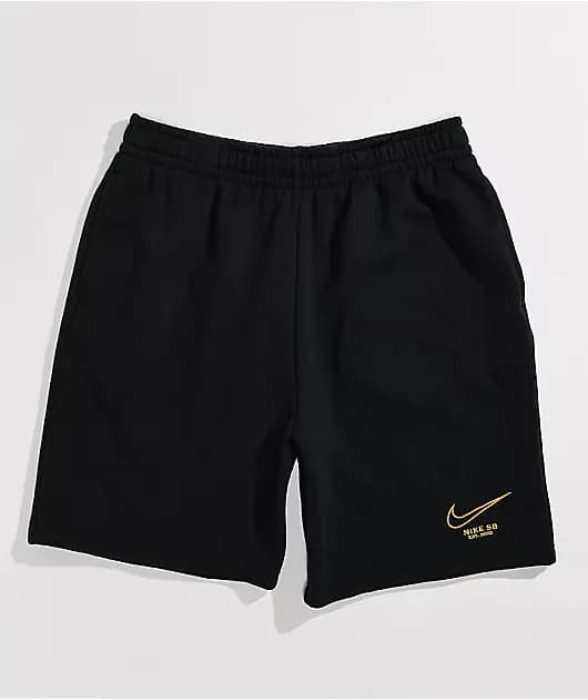 SB GFX Black Gold Sweat Shorts — image 1 of 1