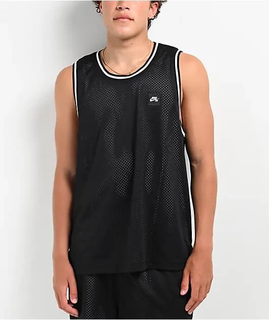 SB Reversible Black White Basketball Jersey — image 1 of 1