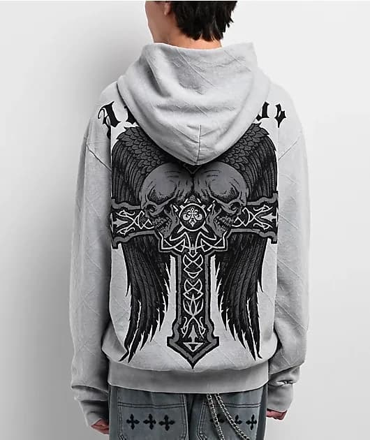 Seeker Grey Zip Hoodie — image 1 of 1