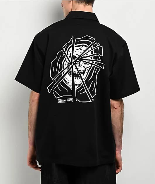 Shatter Black Quarter Zip Work Shirt — image 1 of 1