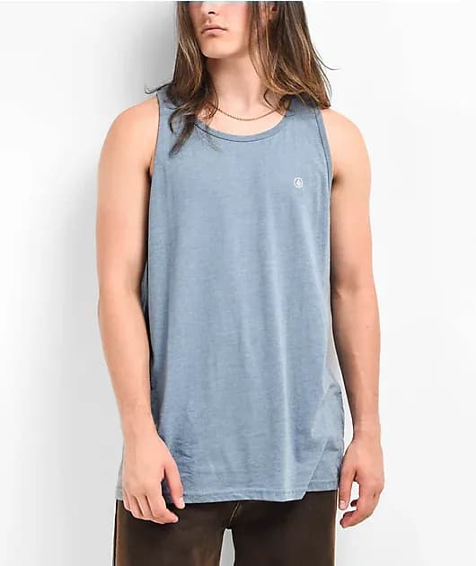 Solid Heather Blue Tank Top — image 1 of 1