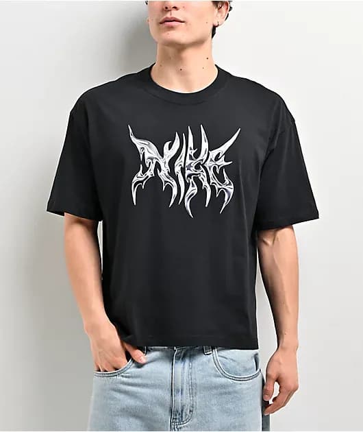 Sportswear Frog Black Boxy T-Shirt — image 1 of 1