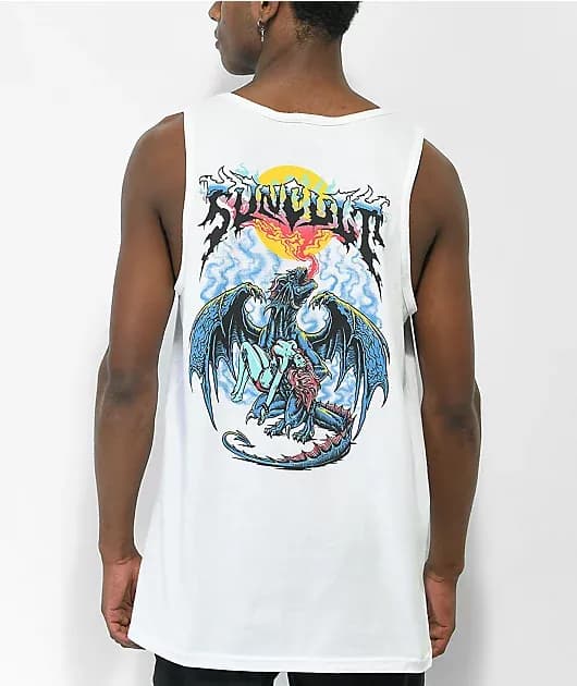 Suncult Taken Away White Tank Top — image 1 of 1