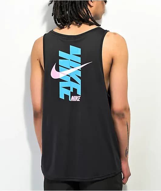 Swim Logo Black Tank Top — image 1 of 1