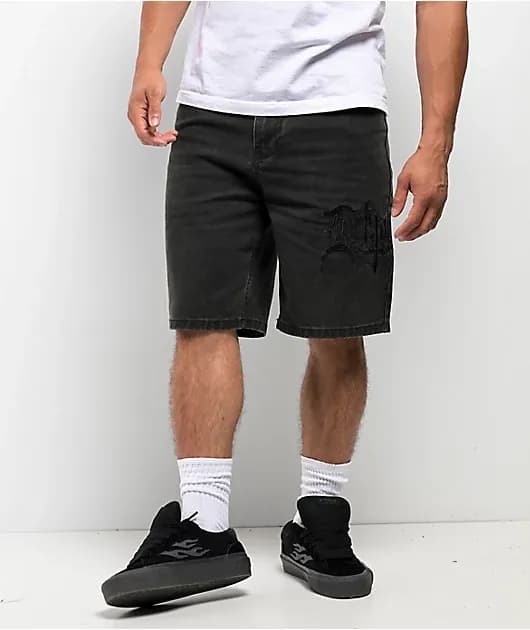Tomb Black Denim Shorts — image 1 of 1