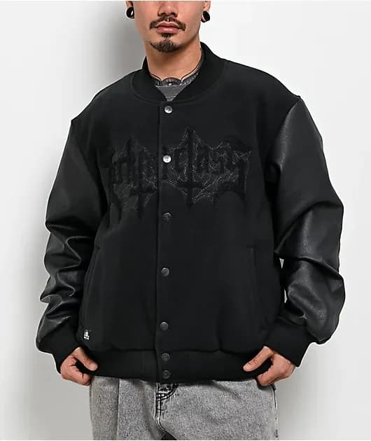 Tomb Black Varsity Jacket — image 1 of 1