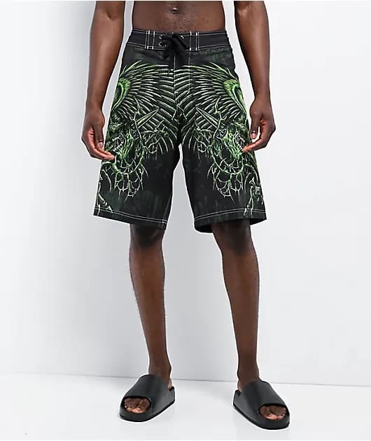 Toxic Wrath Black Board Shorts — image 1 of 1