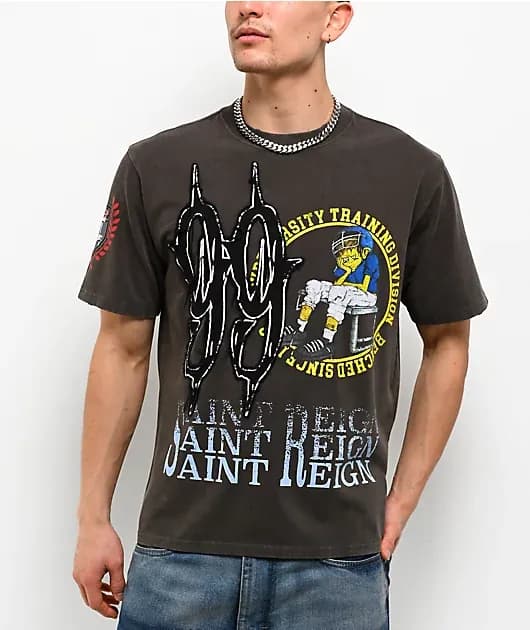 Tuff Stuff Dark Grey Boxy T-Shirt — image 1 of 1