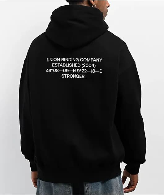 Union 20-YR Black Zip Hoodie — image 1 of 1