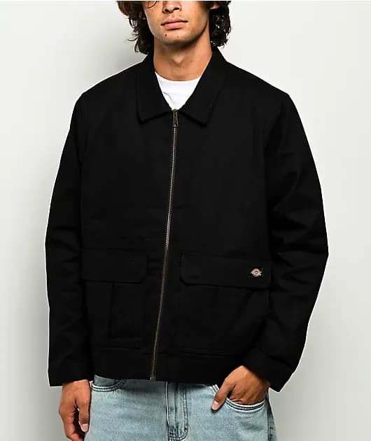 Utility Service Black Twill Jacket — image 1 of 1