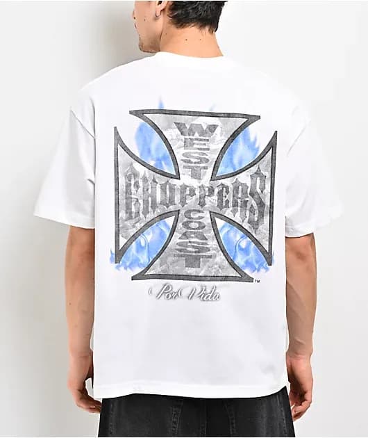 West Coast Choppers Scorched White T-Shirt — image 1 of 1