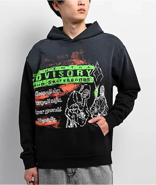 WKND Advisory Black Wash Hoodie — image 1 of 1
