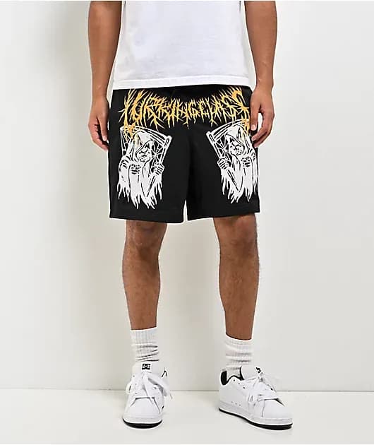 You're Next Black Mesh Shorts — image 1 of 1