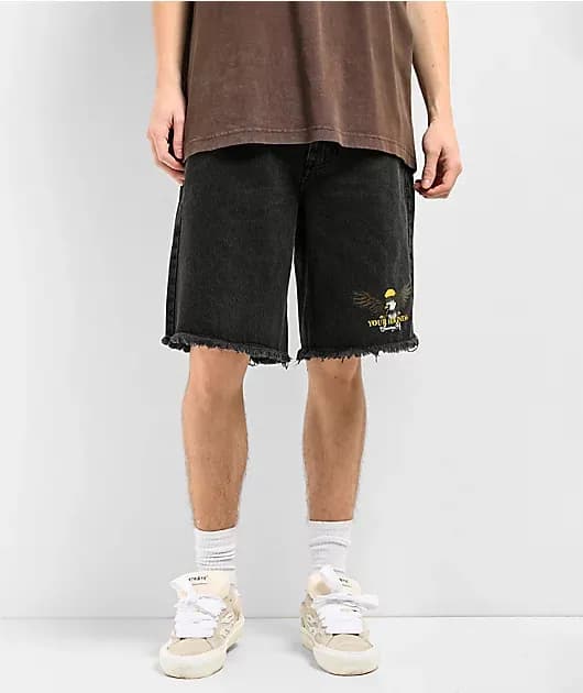 Your Highness Soaring High Black Denim Shorts — image 1 of 1