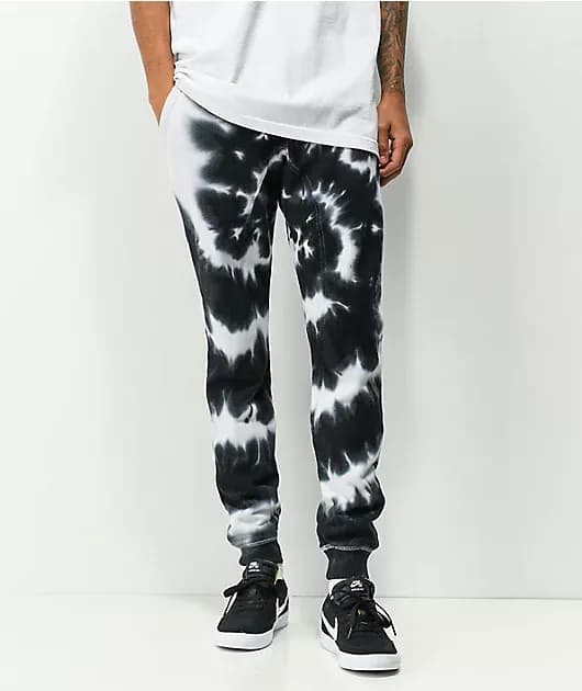 Zine Cover Castle Tie Dye Jogger Sweatpants — image 1 of 1