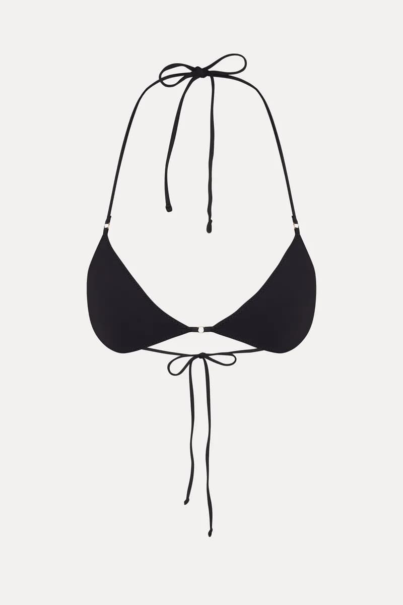 Amore Skimpy Triangle Bikini Top - Black — image 1 of 1