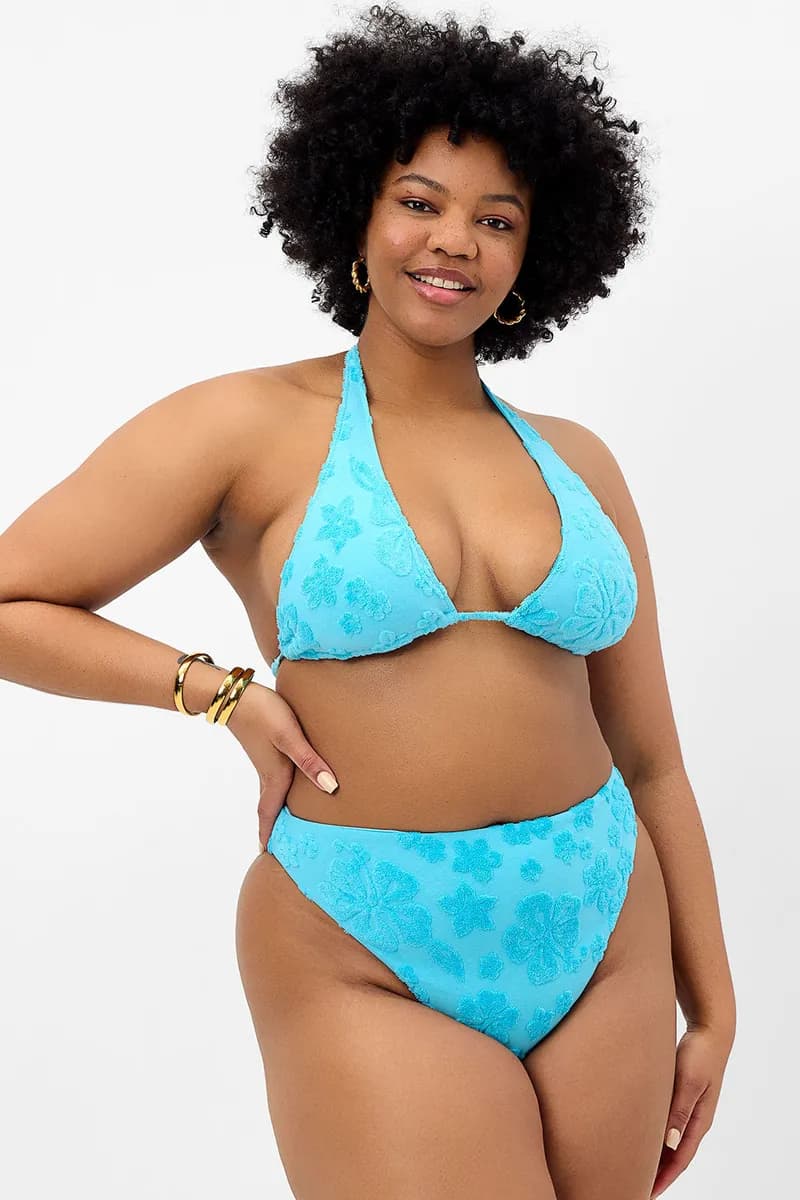 Anne Terry Full Coverage Bikini Bottom - Blue Isle — image 1 of 1