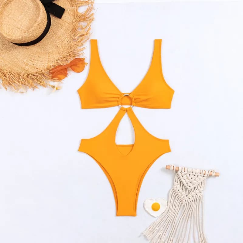April Monokini One Piece Swimsuit - Amulet — image 1 of 1