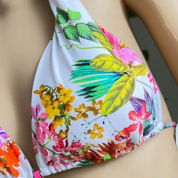 Bea Halter String Bikini Top - Sweet Rose — image 1 of 1