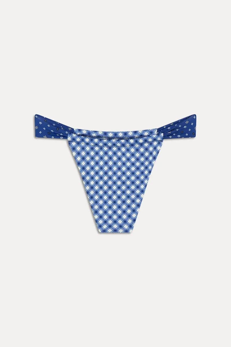 Beckett Micro Bikini Bottom - Starry Gingham — image 1 of 1