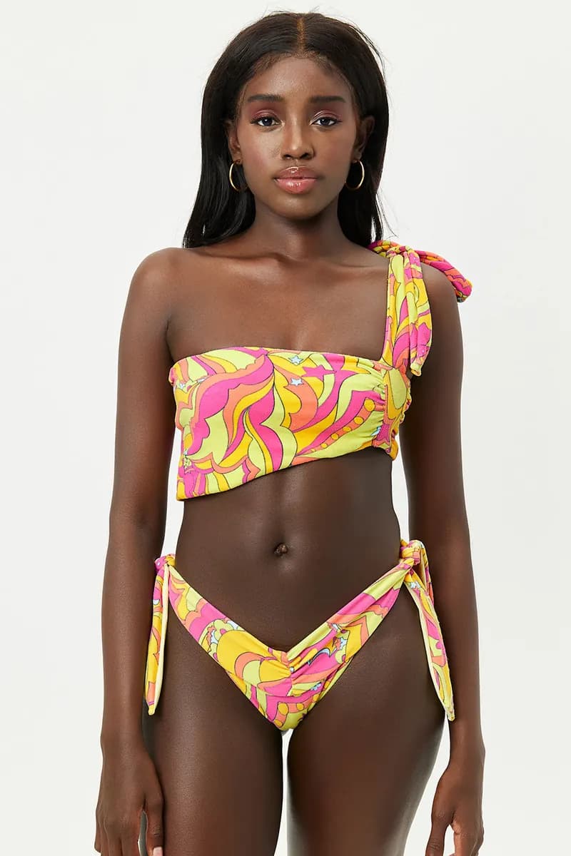 Bella Terry Bandeau Bikini Top - Peace Terry — image 1 of 1