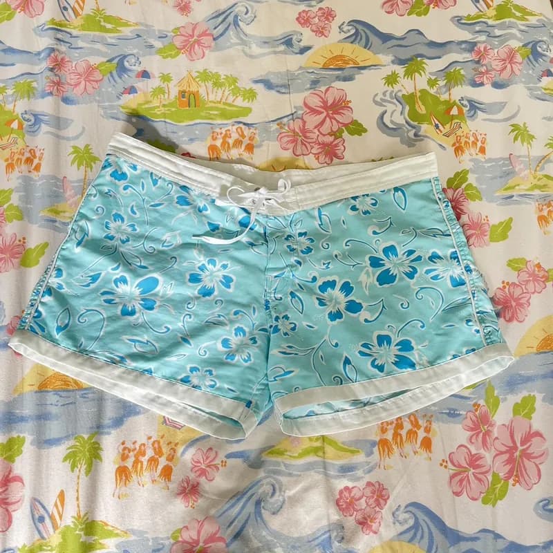 Blue Crush Shine Boy Short - Purple Hibiscus — image 1 of 1