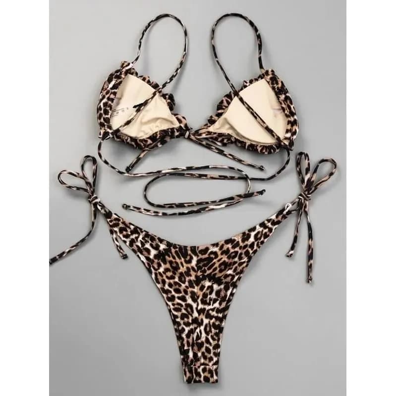 Brittany Micro Bikini Bottom - Baby Leopard — image 1 of 1