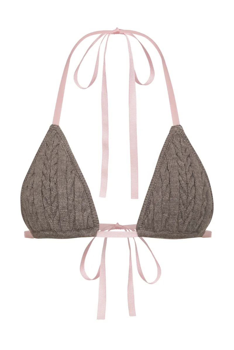 Caleb Cable Cloud Knit Top - Dark Pearl — image 1 of 1